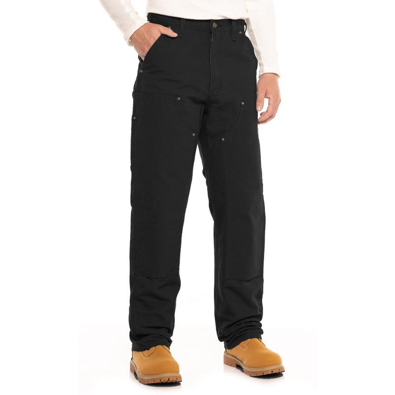 Double Front Pants in Black