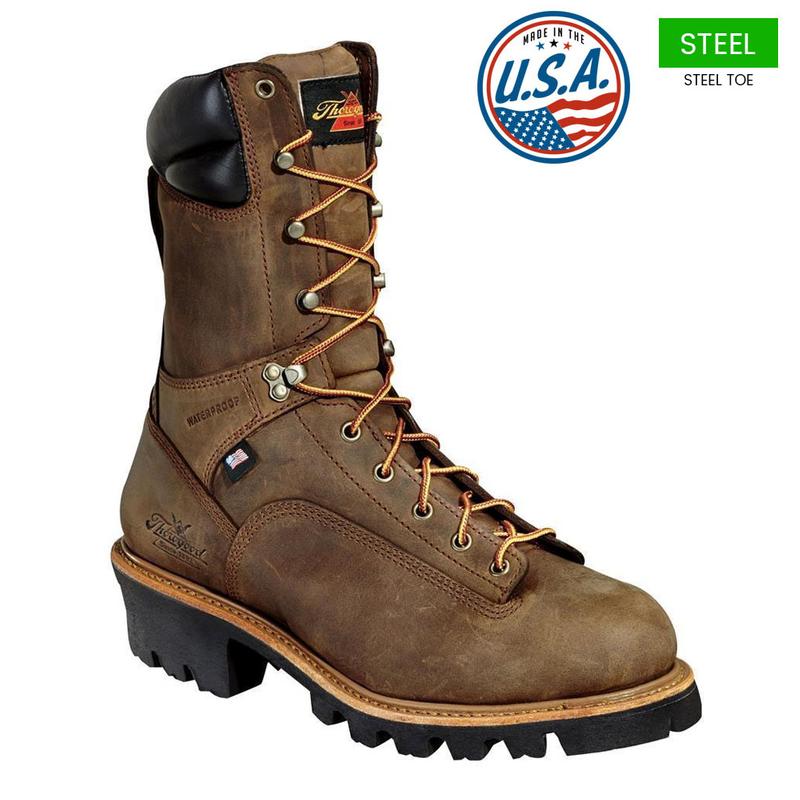 Thorogood Men S In Wp G Steel Lace To Toe Logger Boots U S A