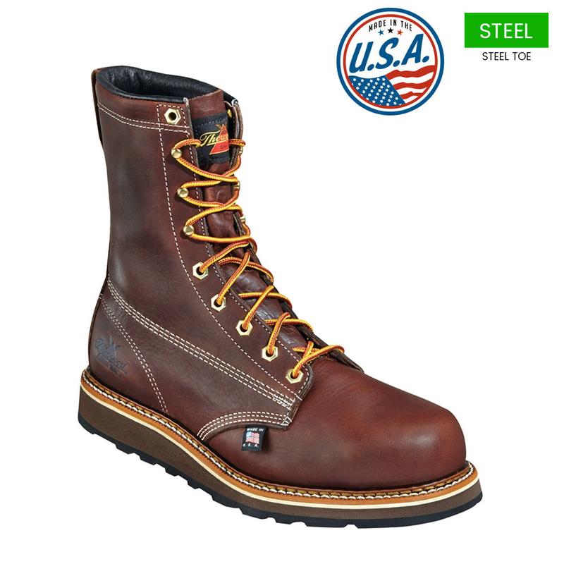 Thorogood Men S 8 In Am Heritage Steel Toe Wedge Boots U S A 804 4518