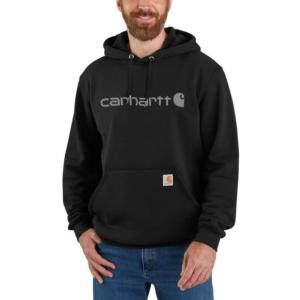 Loose Fit Midweight Signature Logo Graphic Hooded Sweatshirt