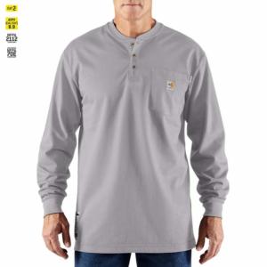 Flame-Resistant FORCE® Long Sleeve Pocket Henley T-Shirt_image