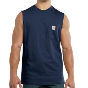 Relaxed Fit Heavyweight Sleeveless Pocket T-Shirt_image