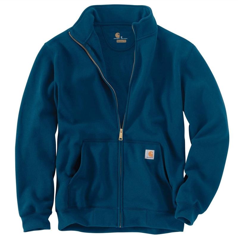 carhartt full zip mock neck sweatshirt