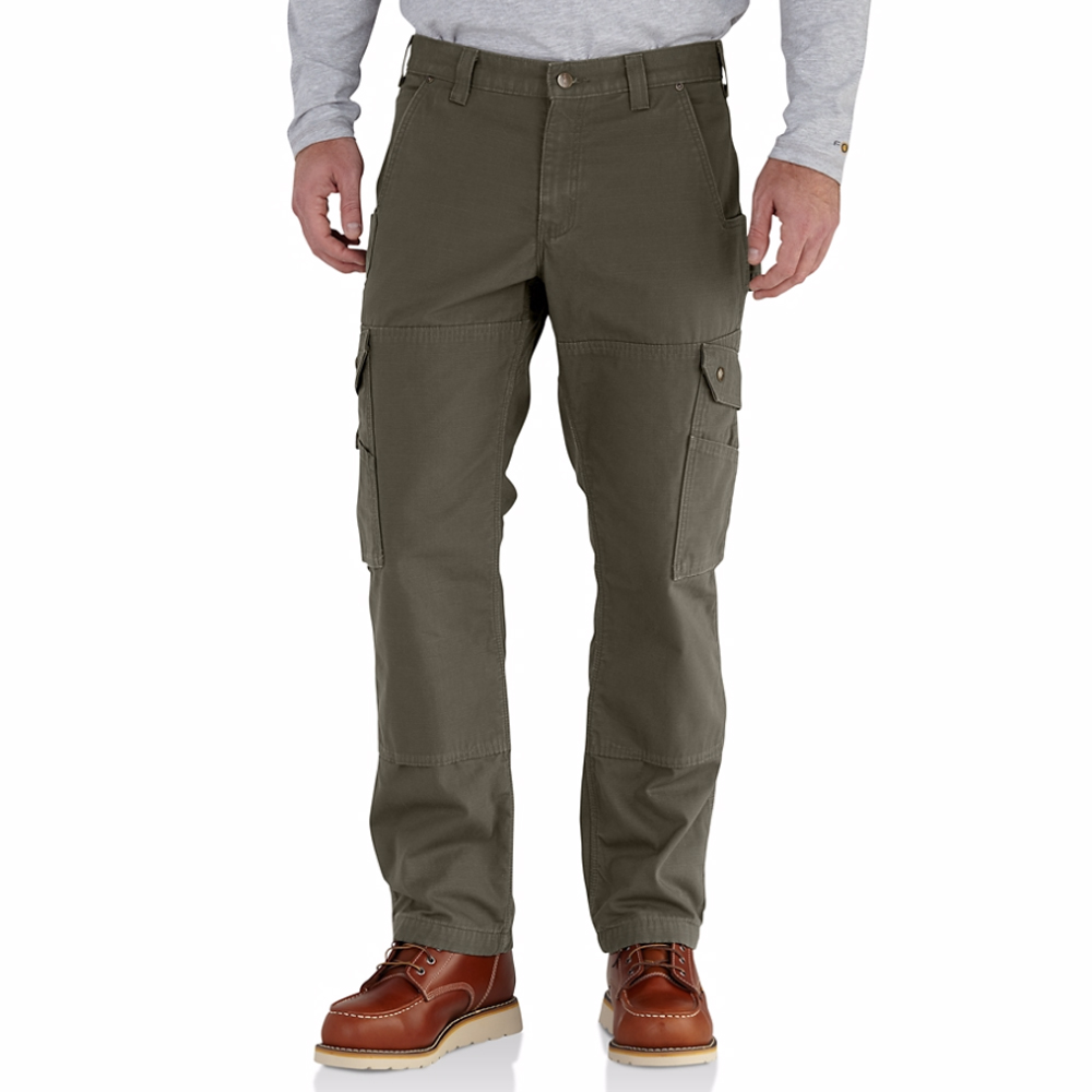 men's flannel lined cargo pants