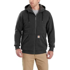 Relaxed Fit Midweight Rain Defender Sherpa Lined Full-Zip Hooded Sweatshirt_image