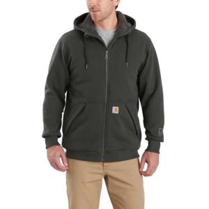 Relaxed Fit Midweight Rain Defender Sherpa Lined Zip-Up Hoodie_image