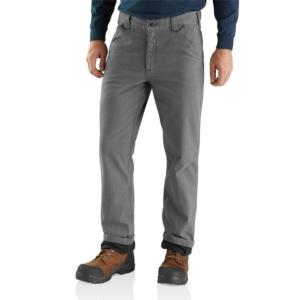 Rugged Flex® Relaxed Fit Knit Flannel Lined Canvas Work Pant_image