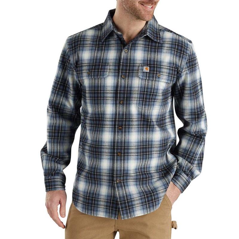 Carhartt Men S Hubbard Plaid Flannel Shirt 103348