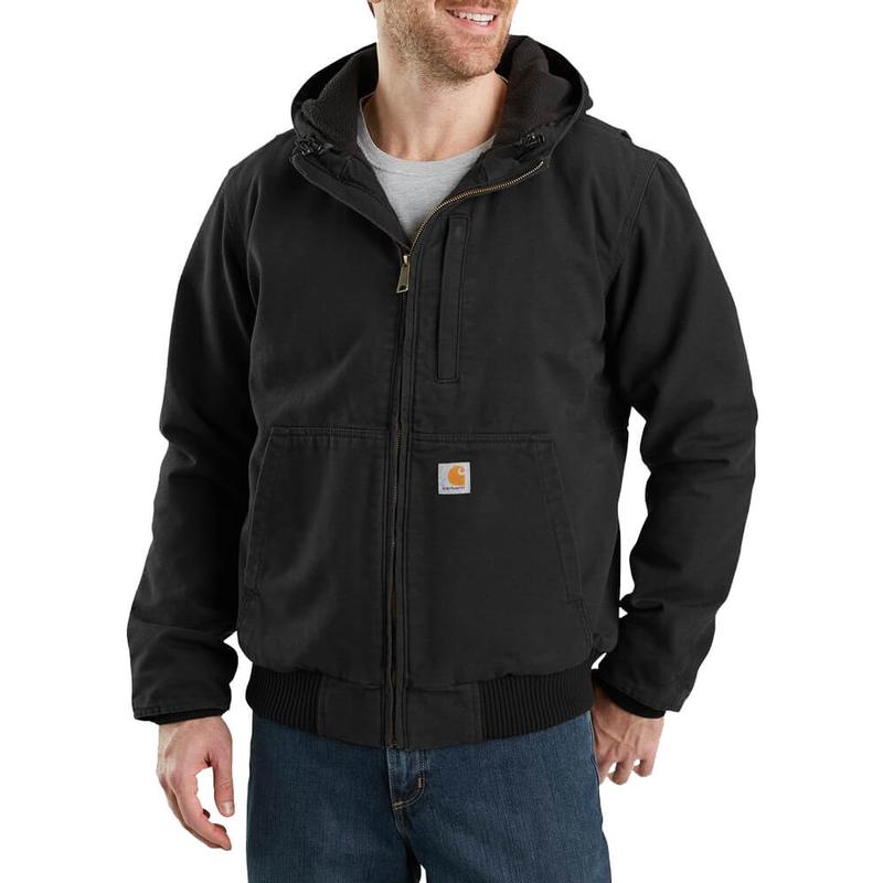 Full Swing Loose Fit Washed Duck Fleece Lined Hooded Active Jac 103371irr