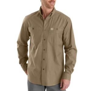 Rugged Flex® Relaxed Fit Canvas Button-Up Shirt_image