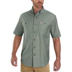 Rugged Flex® Short Sleeve Canvas Button Up Collared Work Shirt_image