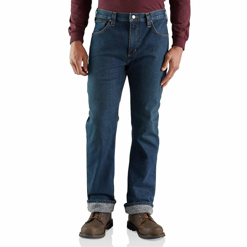 Rugged Flex® Relaxed Fit Straight Leg Knit Flannel Lined Jean 103895irr