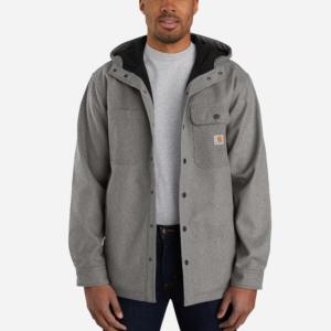 Rain Defender Relaxed Fit Heavyweight Hooded Shirt Jac_image