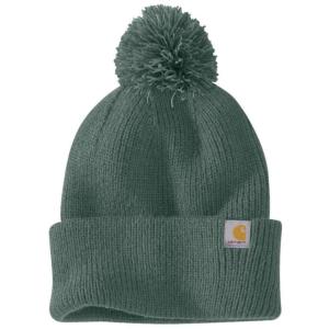 Pom Pom Acrylic Knit Beanie_image