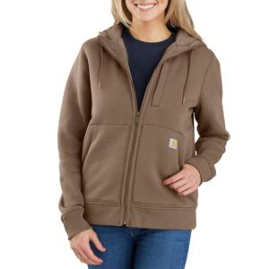 Relaxed Fit Midweight Sherpa Lined Full-Zip Hooded Sweatshirt_image