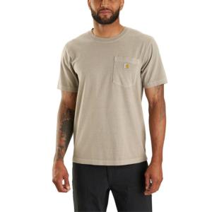 Relaxed Fit Lightweight Garment Dyed Pocket T-Shirt_image