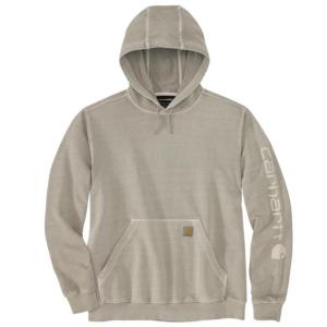 Relaxed Fit Midweight Garment Dyed Graphic Hooded Sweatshirt_image