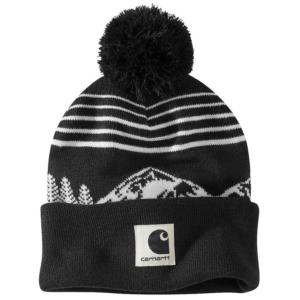 Pom Pom Mountain Knit Beanie_image