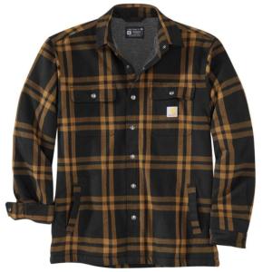 Relaxed Fit Sherpa Lined Flannel Shirt Jac_image