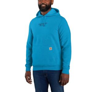 FORCE Relaxed Fit Lightweight Graphic Hooded Sweatshirt_image