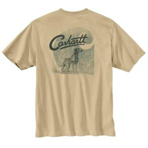 Relaxed Fit Lightweight Short Sleeve Hunting Dog Graphic Pocket T-Shirt_image