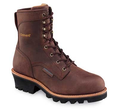 Carhartt Men's 3934 Waterproof Insulated 8-in Steel Toe Logger Boots 3934