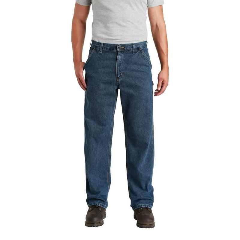 Carhartt Men's Washed Denim Carpenter Jeans B13