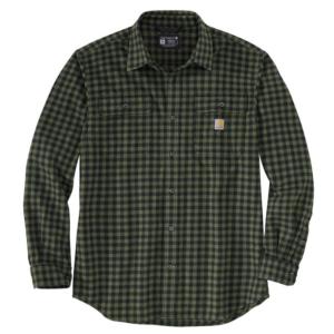 Loose Fit Heavyweight Plaid Flannel Shirt_image