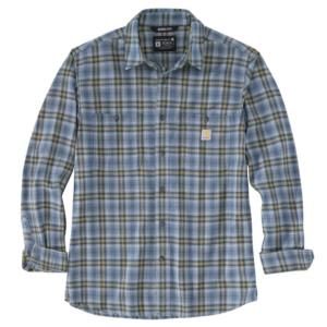 Rugged Flex Relaxed Fit Lightweight Plaid Flannel Shirt_image