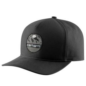 Structured Canvas Mountain Patch Ball Cap_image