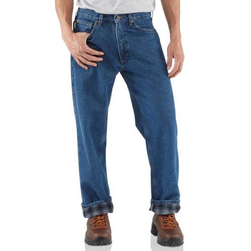 Relaxed Fit Flannel Lined Jean COB172