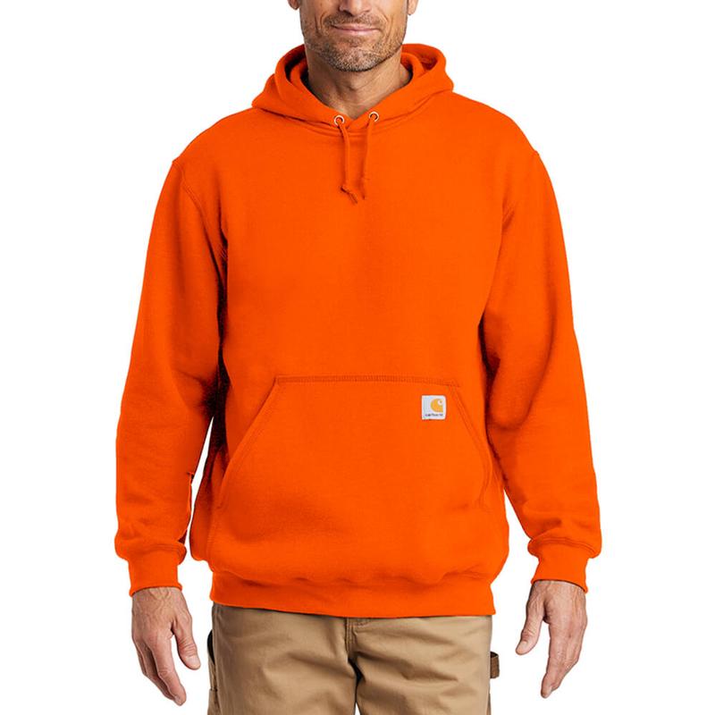 Carhartt' Men's Midweight Sleeve Logo Hoodie - Brite Orange