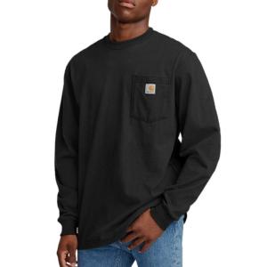 Loose Fit Heavyweight Long Sleeve Pocket T-Shirt_image