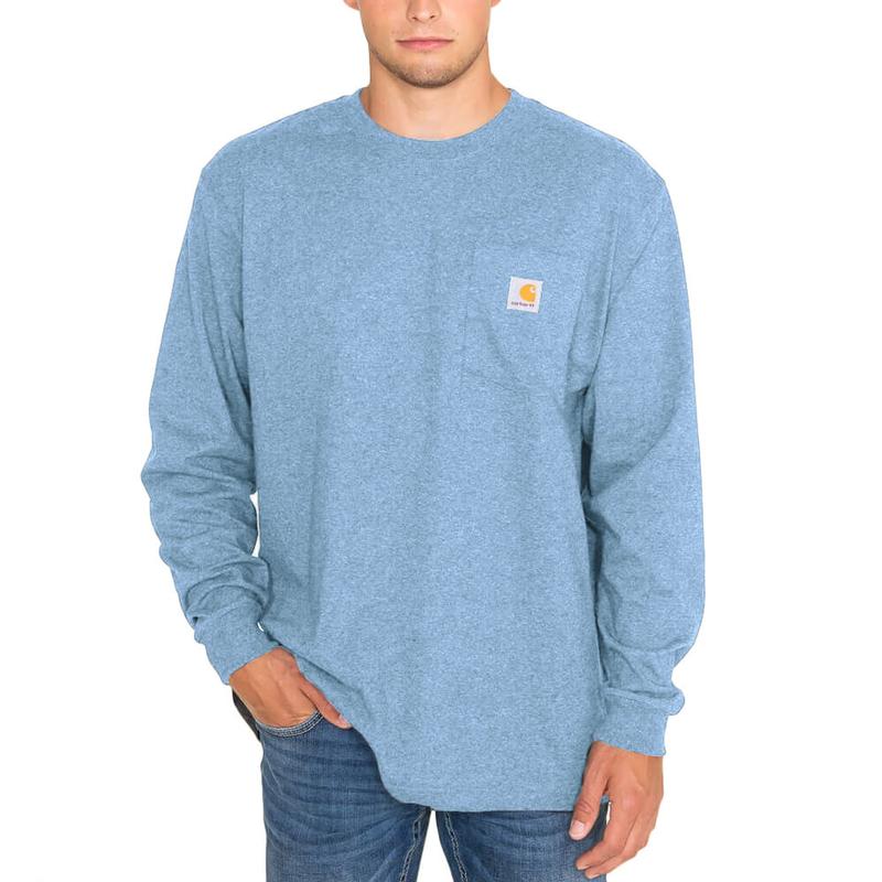 Loose Fit Heavyweight Long Sleeve Pocket T-Shirt K126irr