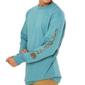 Loose Fit Heavyweight Long Sleeve Graphic Logo Arm T-Shirt_image