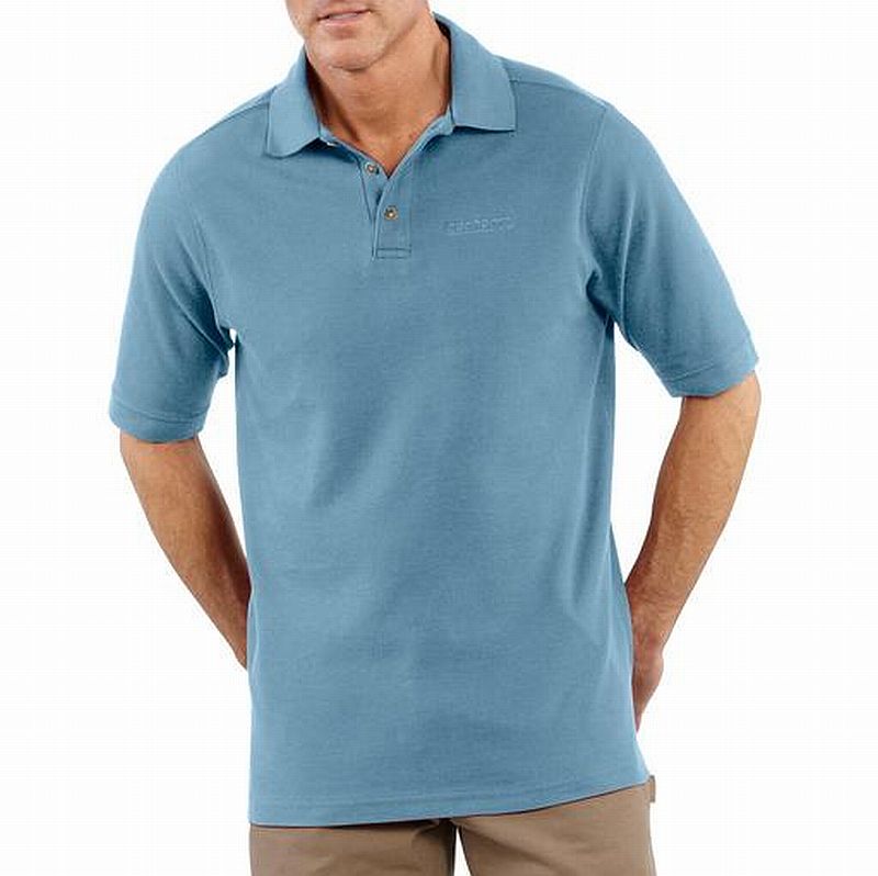 pique knit polo shirt