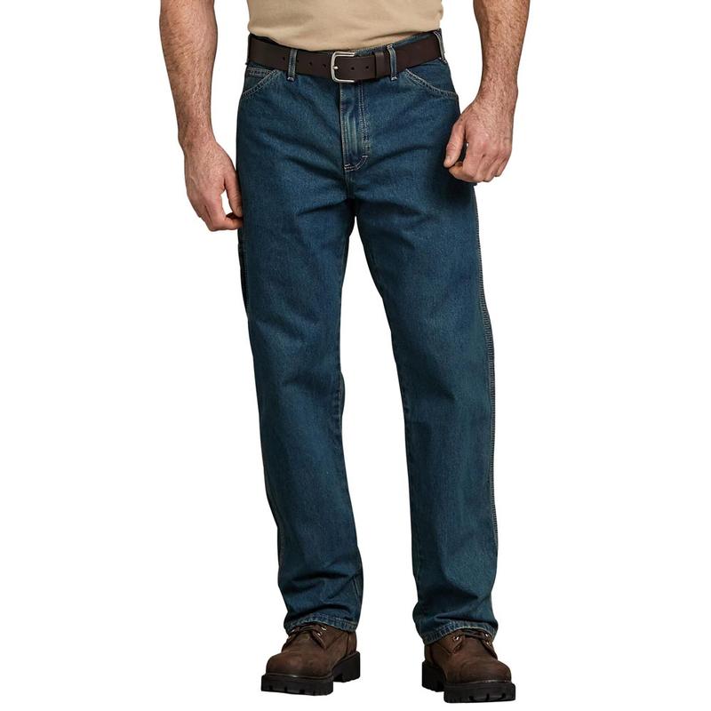 Men's Relaxed Fit Stonewashed Carpenter Jeans - Factory 2nds 19294irr