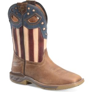 PH5005 11 in. Stars & Stripes Leather Quarter Wide Square Soft Toe Roper_image