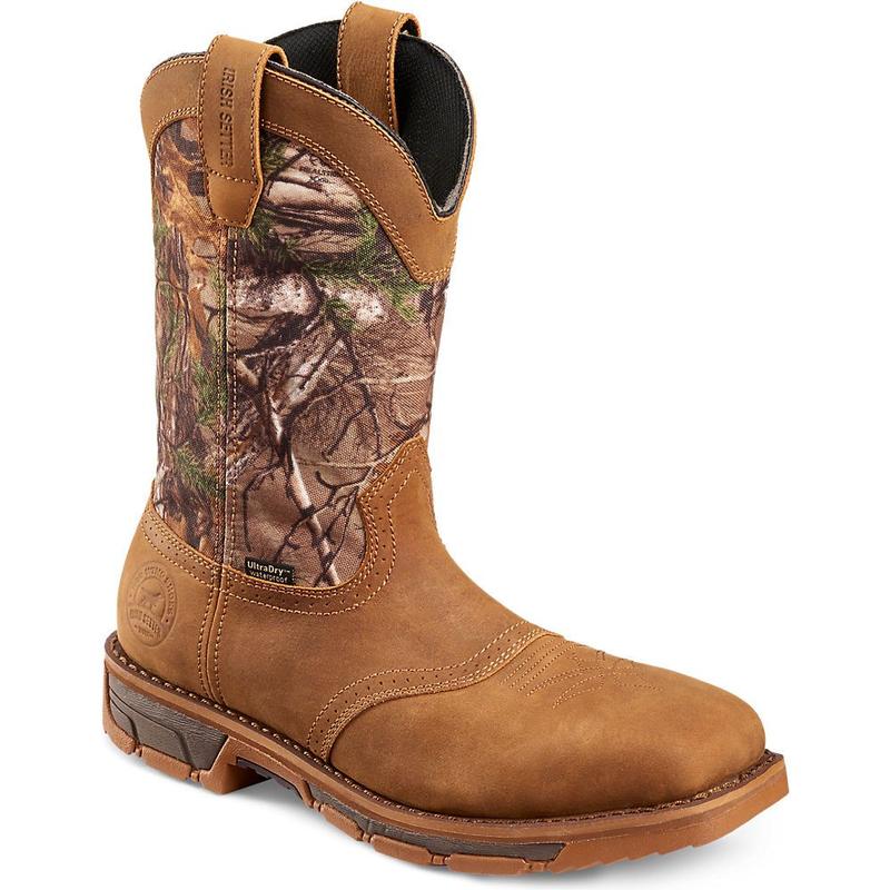 Irish Setter 11 inch Camo Steel Toe EH Pull-On Boots 83924