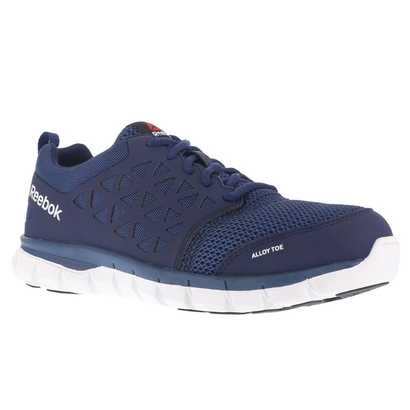reebok navy blue running shoes
