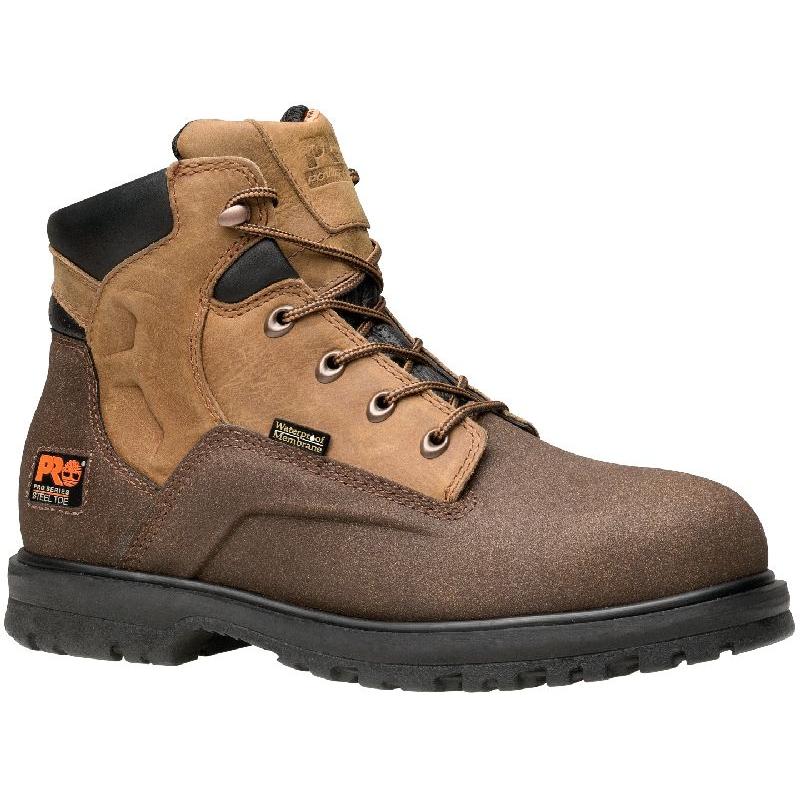 Timberland Pro Mens 6 in. PowerWelt Waterproof Steel Toe Boots 89650