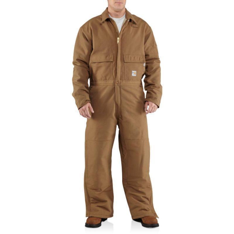 Carhartt Men's Flame Resistant Duck Coverall-Quilt Lined 100196