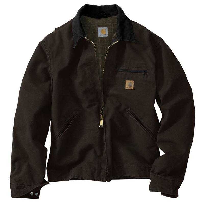 Carhartt Blanket Lined Sandstone Duck Detroit Jackets - Irregular J97irr