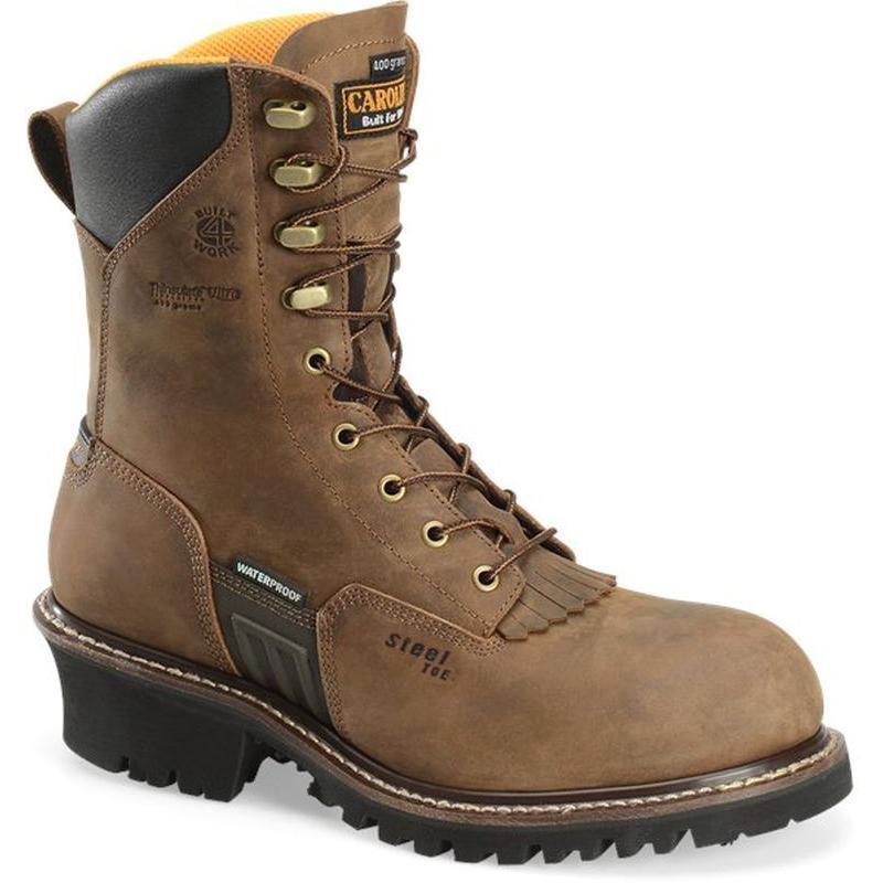 Carolina Mens 8in. WP 400G Logger Work Boots CA6580